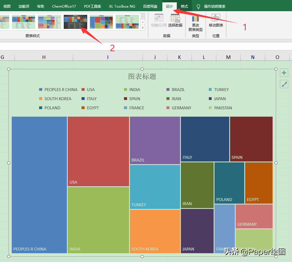 好看的Treemap，Excel也能做